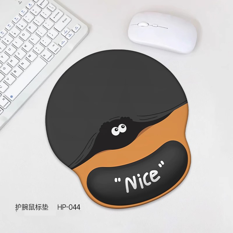 搞怪黑煤球鼠标垫手护腕垫键盘托