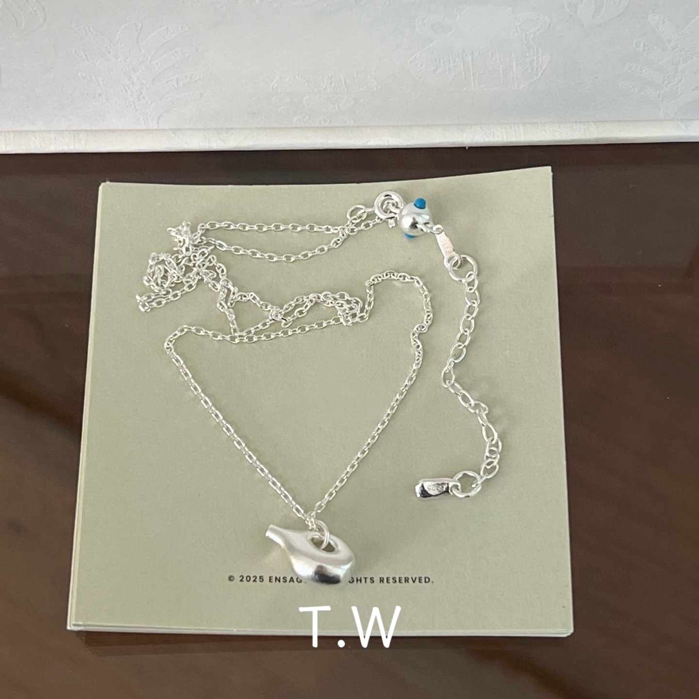 日系简约纯银小酒壶项链