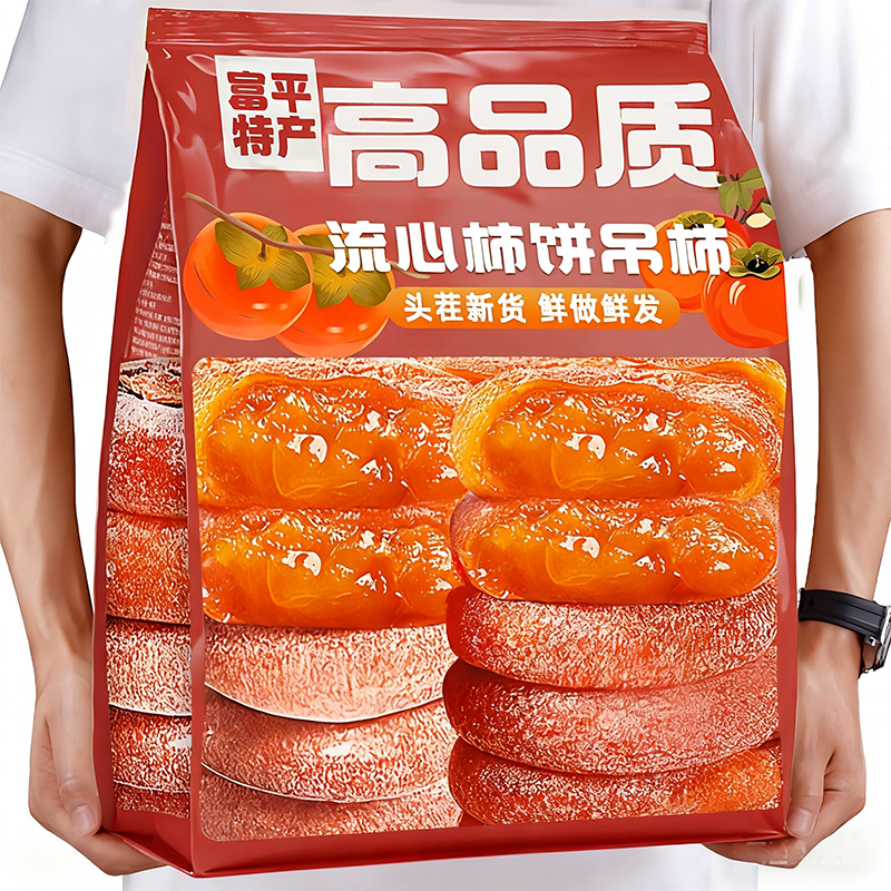 陕西富平柿饼特级流心甄选品质自然霜降富柿饼官方旗舰店独立包装