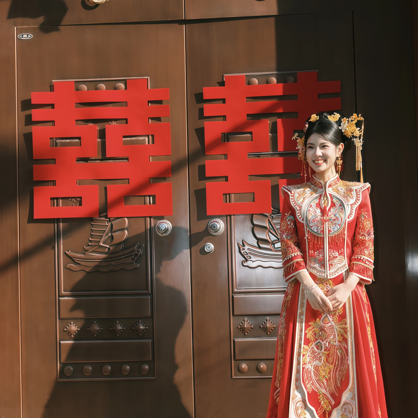 大门喜字结婚专用婚房布置