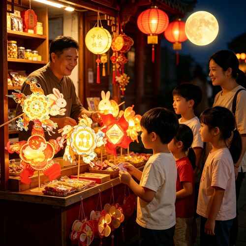 2026新款中秋节宫灯幼儿园儿童国庆户外手提风车花灯手工diy灯笼