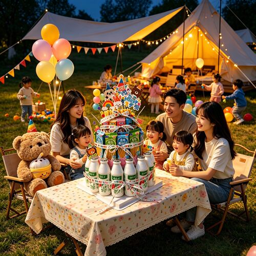 户外露营生日蛋糕插牌DIY套装