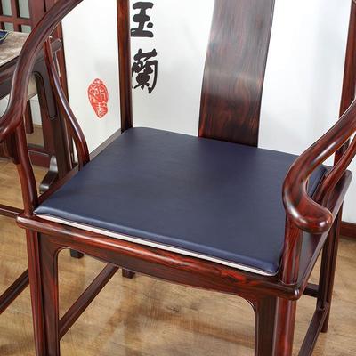 新品品实木圈椅坐垫中式餐椅皮质座垫四季可用茶椅太师椅防滑海绵