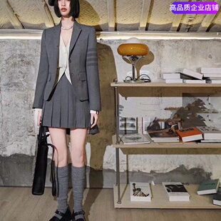 【赠运费险】THHB TB夏季款四杠羊毛西装女士修身单排扣西服西裤