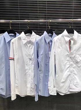 【赠运费险】THHB TB衬衣春夏款袖织带府绸牛津纺衬衣商务衬衫