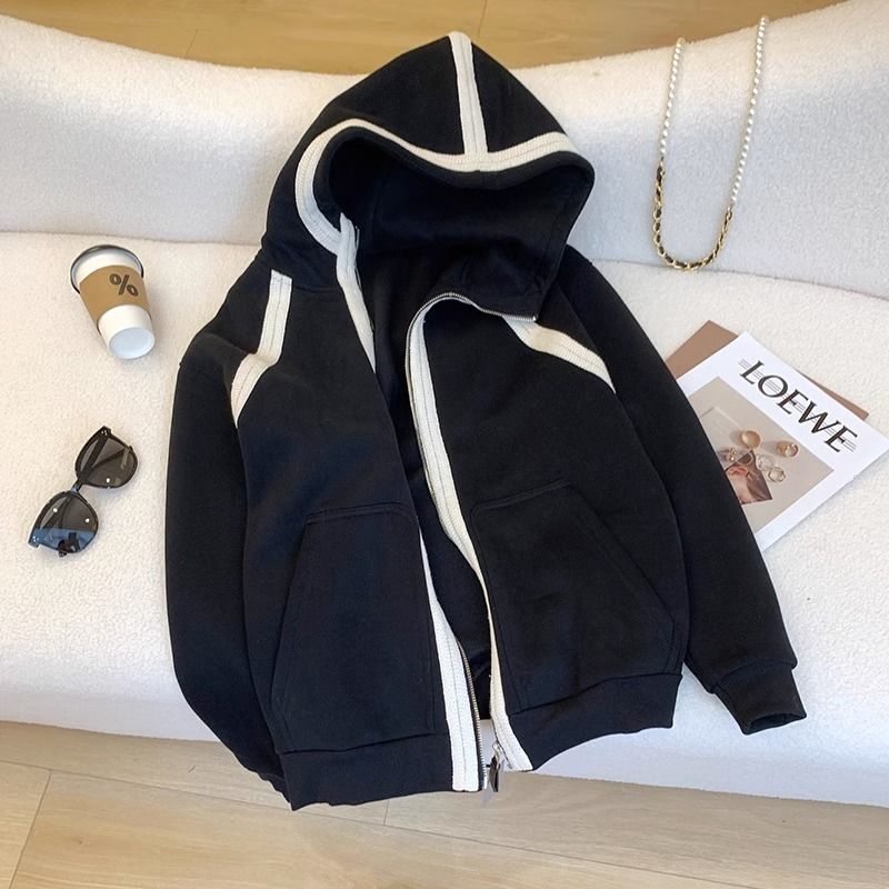 特大码300斤连帽开衫卫衣男春秋