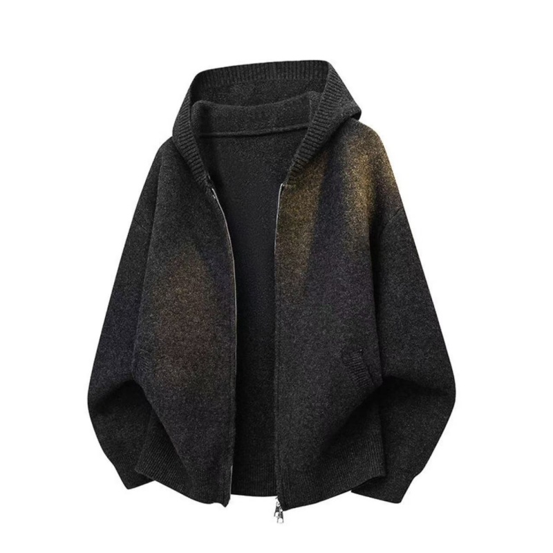 特大码300斤拉链开衫毛衣外套