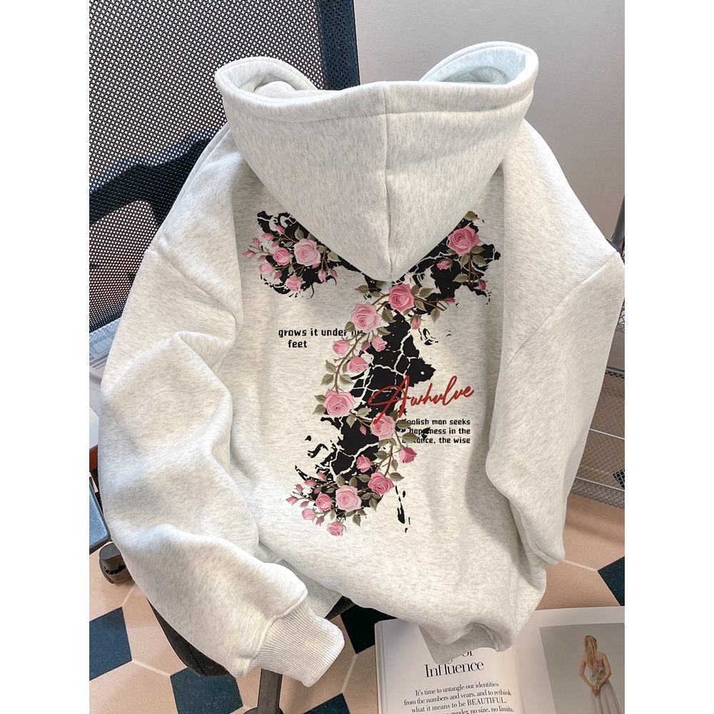 特大码300斤oversize连帽卫衣