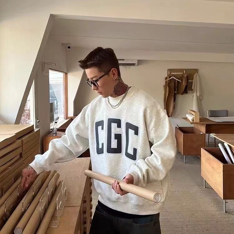 特大码300斤圆领卫衣男女秋冬季