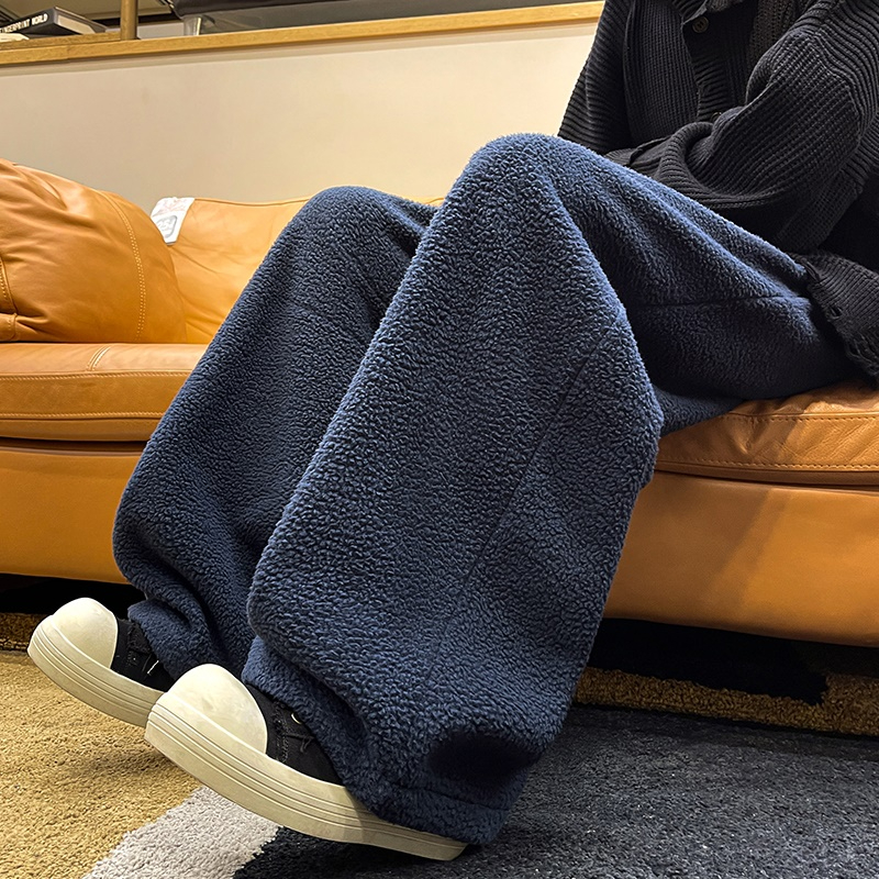 特大码300斤摇粒绒裤子男秋冬