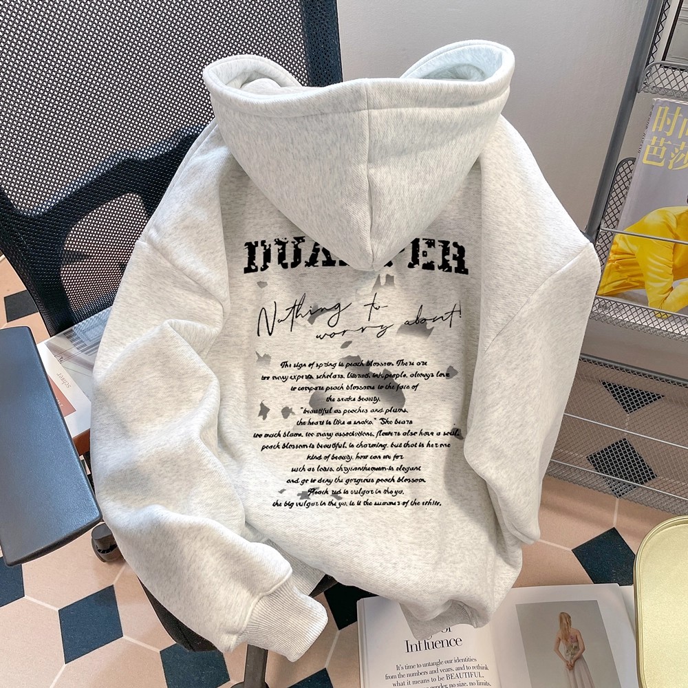 特大码300斤带帽卫衣男女秋冬