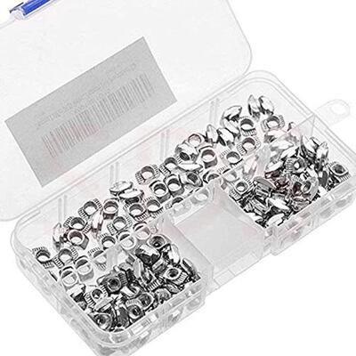 150pcs20型镀镍碳钢T型螺母铝型材装T型快装锤头船形M3M4M5组合
