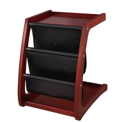 优曼实木书报架陈列架文件架杂志架展示架资料架夹框报刊架办公 - 封面