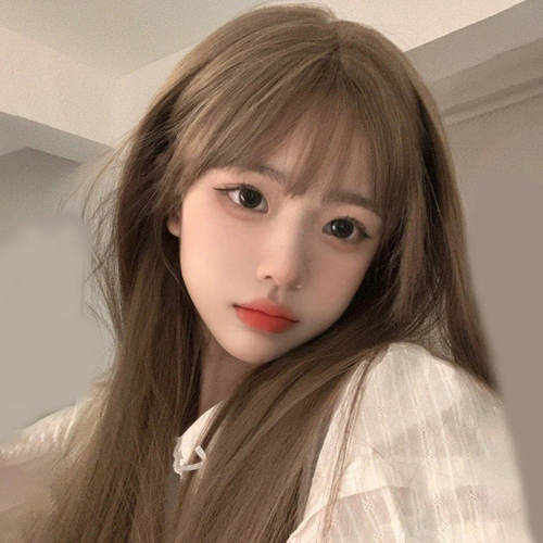显白发色假发女长发空气