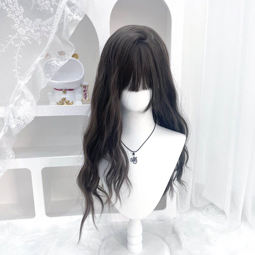 纤韵佳人假发女冷棕色60cm长卷发水波纹lolita网红假发jk全头套式,美发护发/假发,日常整顶假发,淘宝优惠券,粉丝福利购,淘宝优惠卷