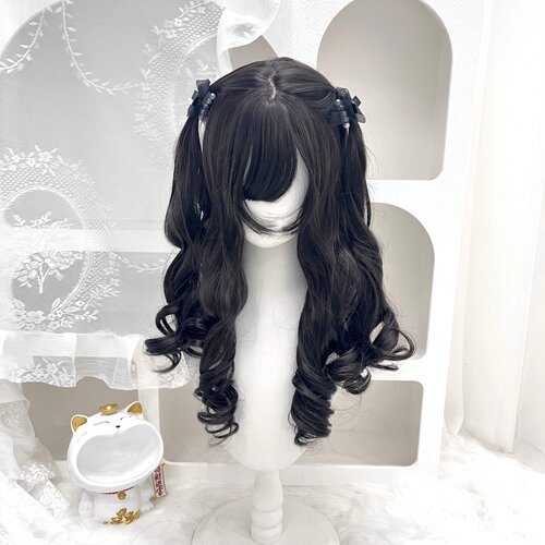 纤韵佳人lolita双马尾罗马卷全头套假发女甜美dool感自然可爱卷发