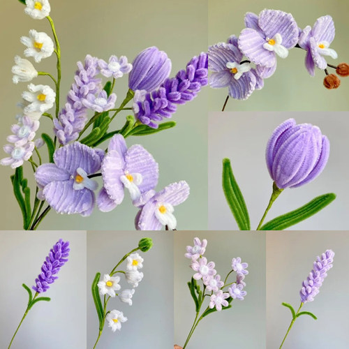 扭扭棒花束手工diy材料包