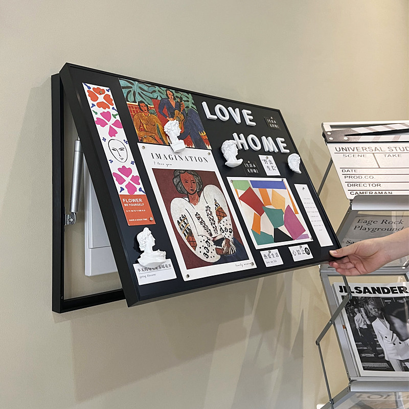 磁吸电表箱装饰画遮挡配电箱2025新款免打孔diy冰箱贴黑板网红画,家居饰品,现代装饰画,淘宝优惠券,粉丝福利购,淘宝优惠卷