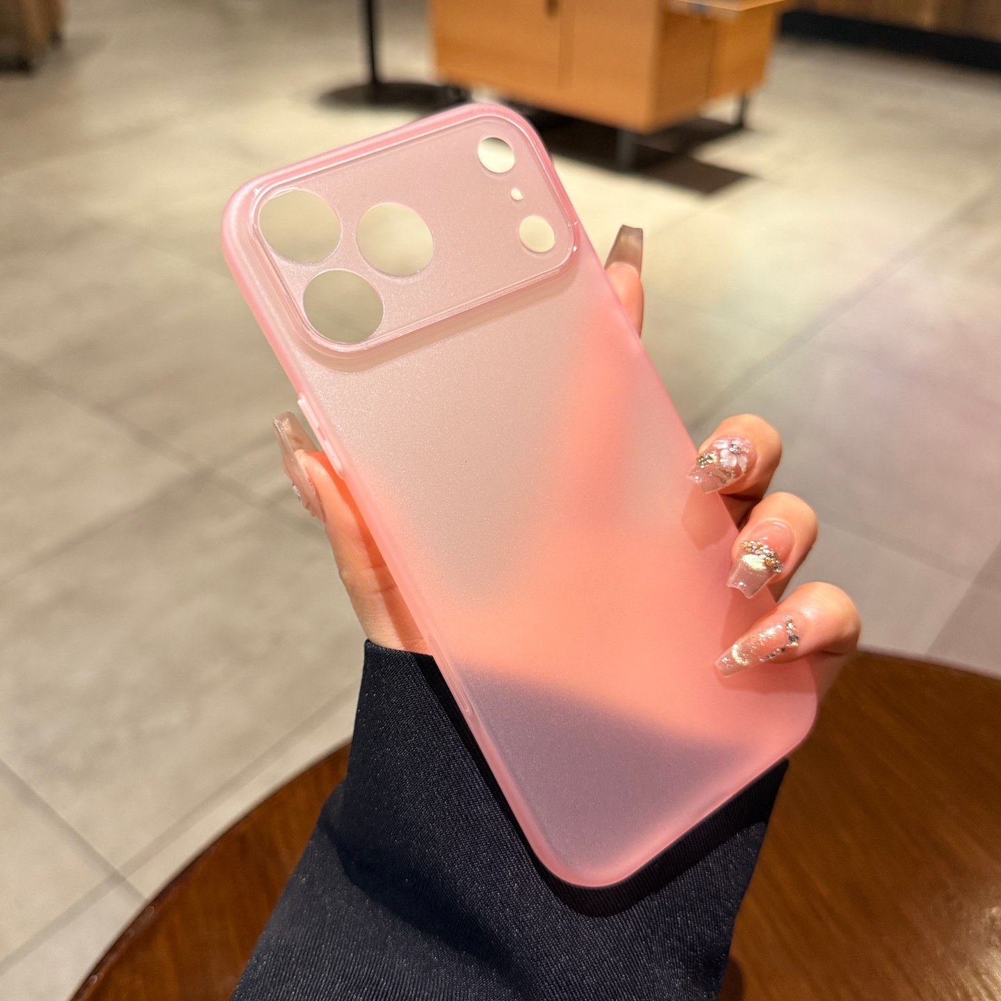 超薄磨砂透明粉色适用苹果17promax手机壳iphone16pro新款Air软硅胶15防指纹13情侣12简约高级14女plus保护套