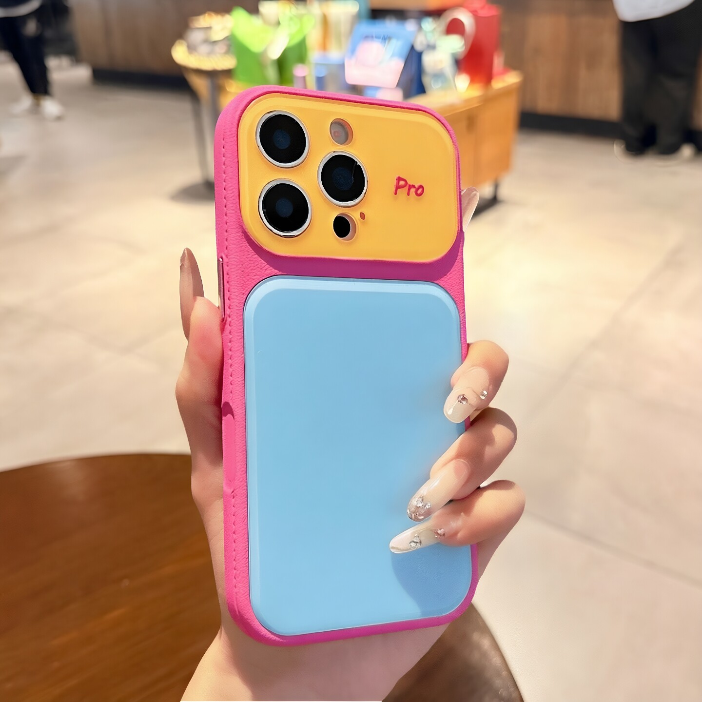 夏日多巴胺撞色适用苹果17promax手机壳iphone16新款皮纹硅胶15pro秒变17大视窗14巨好看13保护套情侣高级感