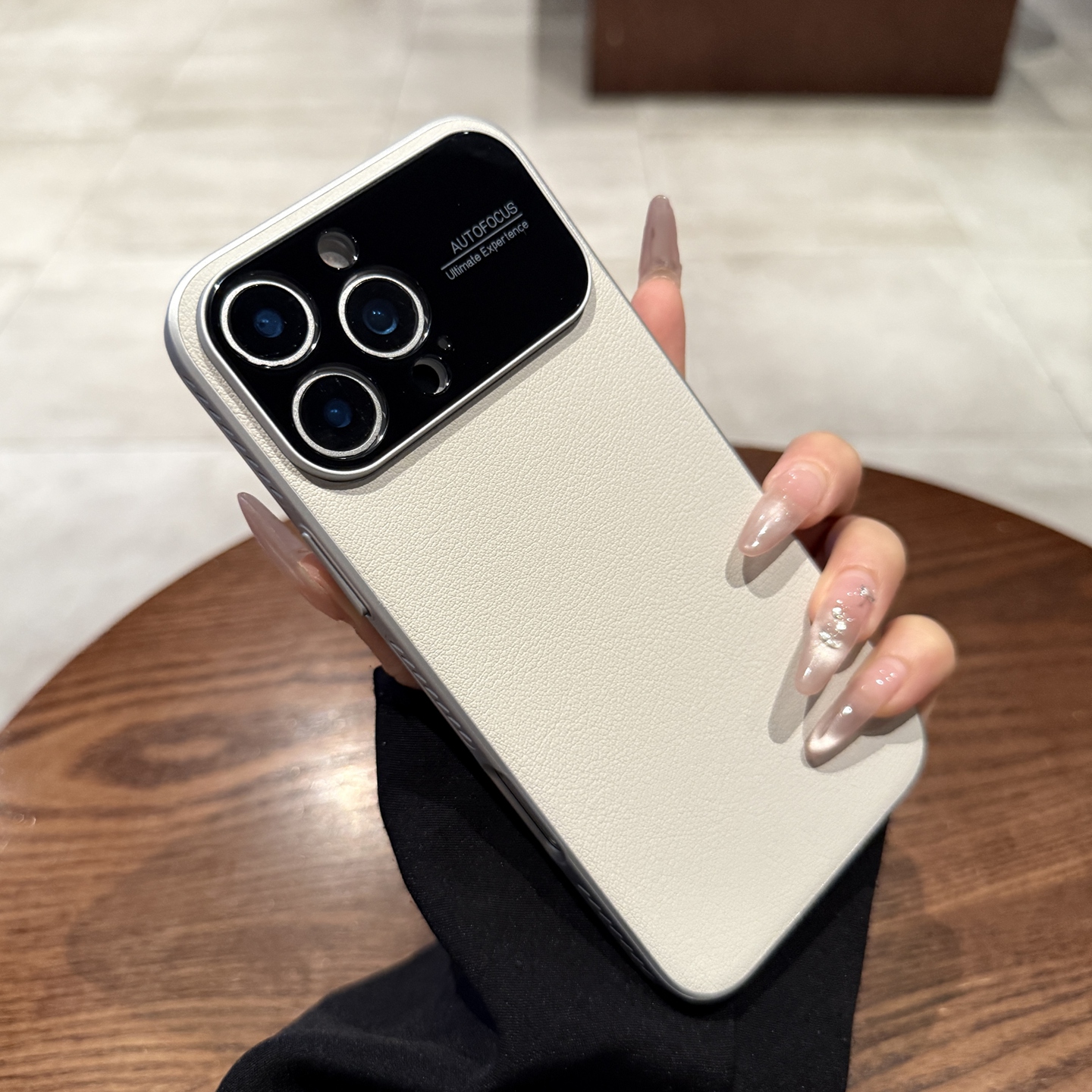 秒变17大视窗镜头适用苹果16promax手机壳2025新款散热iPhone15高端荔枝皮纹14pro简约纯白色15PM保护套夏天