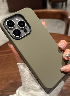 适用iphone16pro手机壳苹果15promax新款高级钛灰色14promax液态15plus硅胶二合一13pro全包11防摔12软套男女