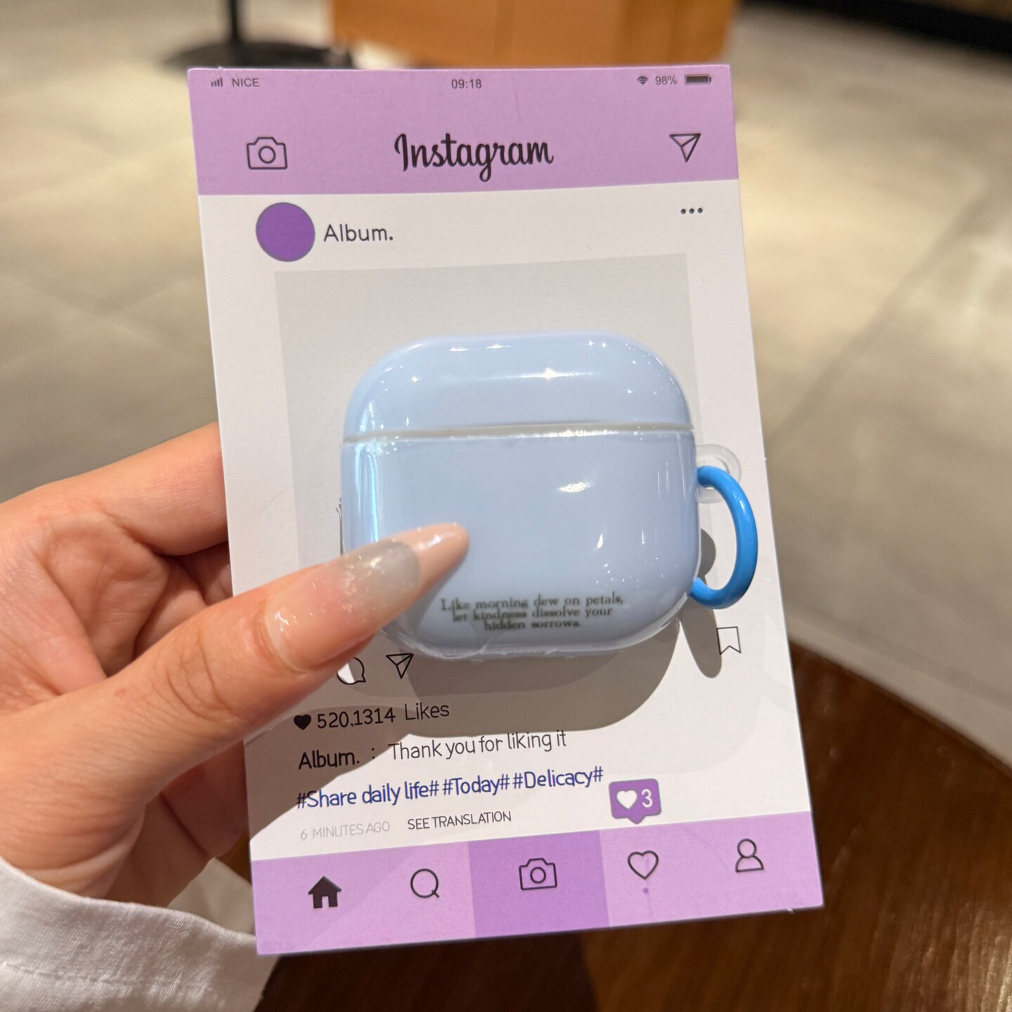 ins纯色耳机壳适用airpods4保护壳苹果airpods蓝牙耳机airpodspro3带圆环新款蓝色pro三代防摔硅胶保护套男女