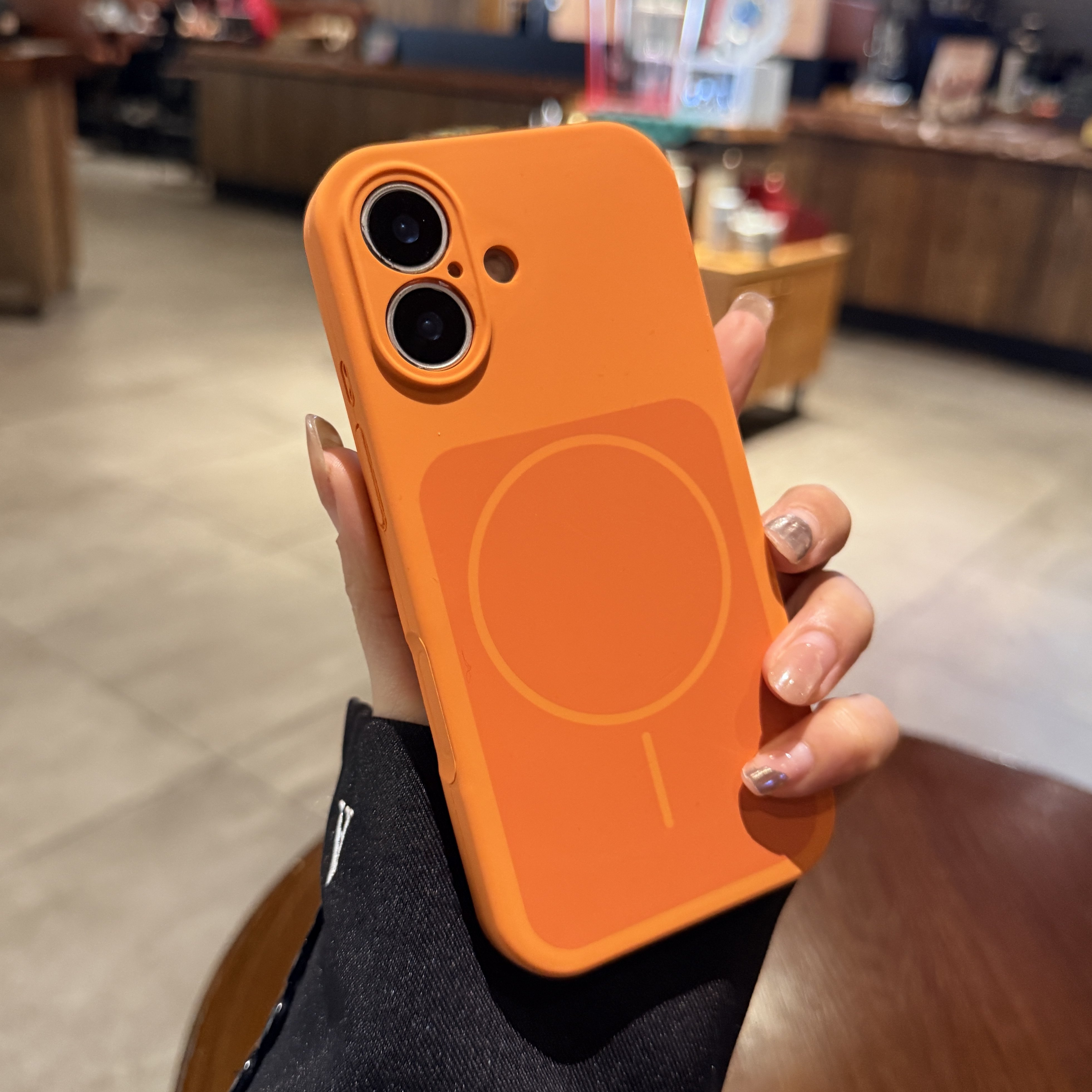 适用iphone17苹果17pro手机壳16promax肤感液态官方新款星宇橙15pro细圈Magsafe磁吸充电全包硅胶保护套情侣