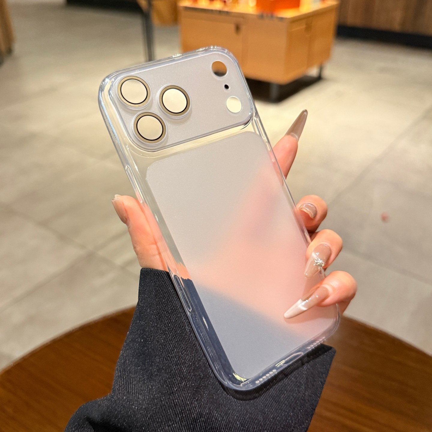 德国拜耳0.8mm超薄进口硅胶适用iPhone17promax手机壳苹果16pro秒变17大视窗15全包镜头膜14新款透白色13软套