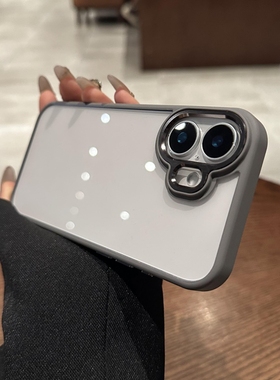 适用iphone16新款苹果15proMax手机壳13por透明钛原灰色14pro简约防摔16plus亚克力保护套12男女款高级感11pm