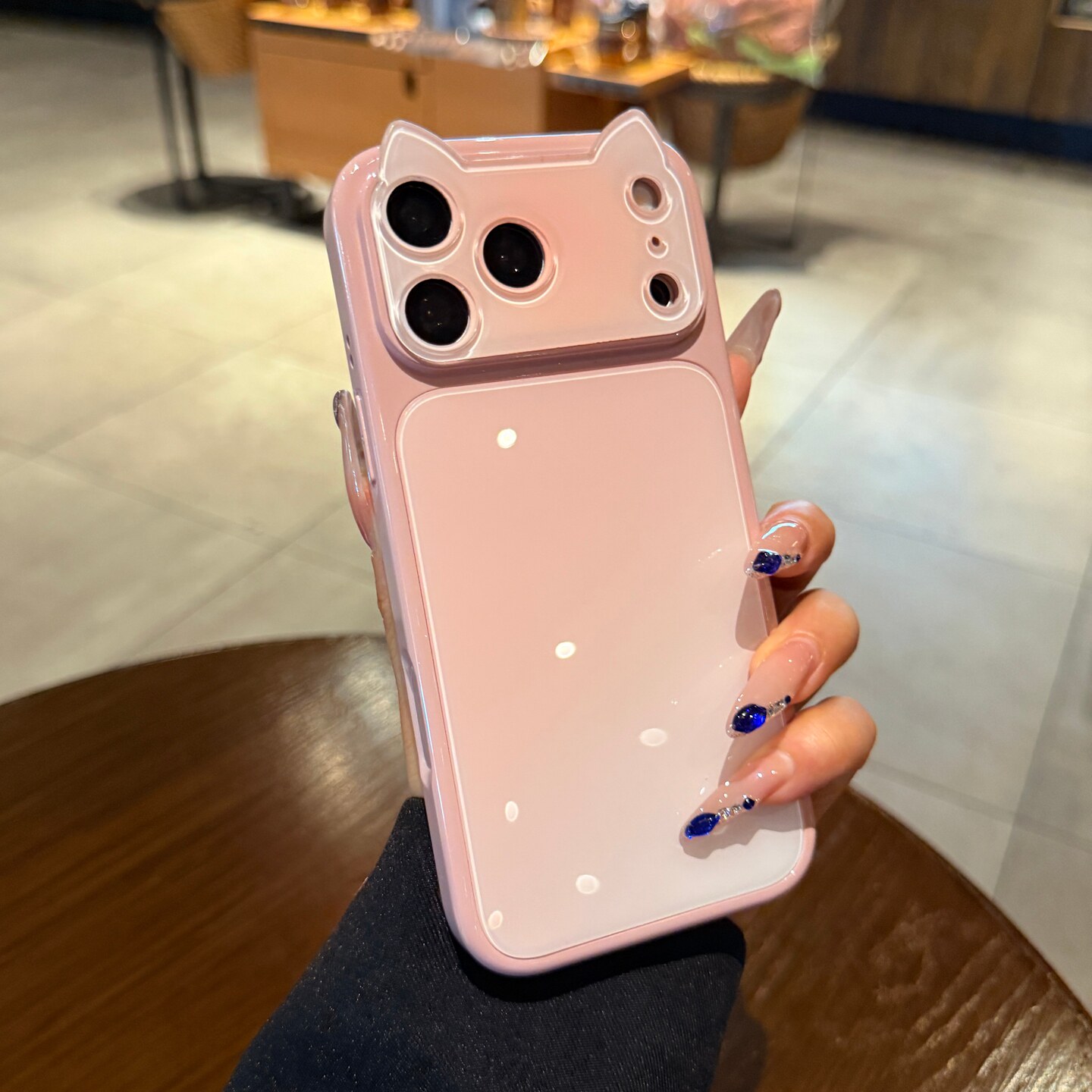 猫耳朵秒变大视窗适用iPhone17手机壳苹果18promax高级感新款少女粉渐变色16pro巨好看13可爱14P网红15保护套
