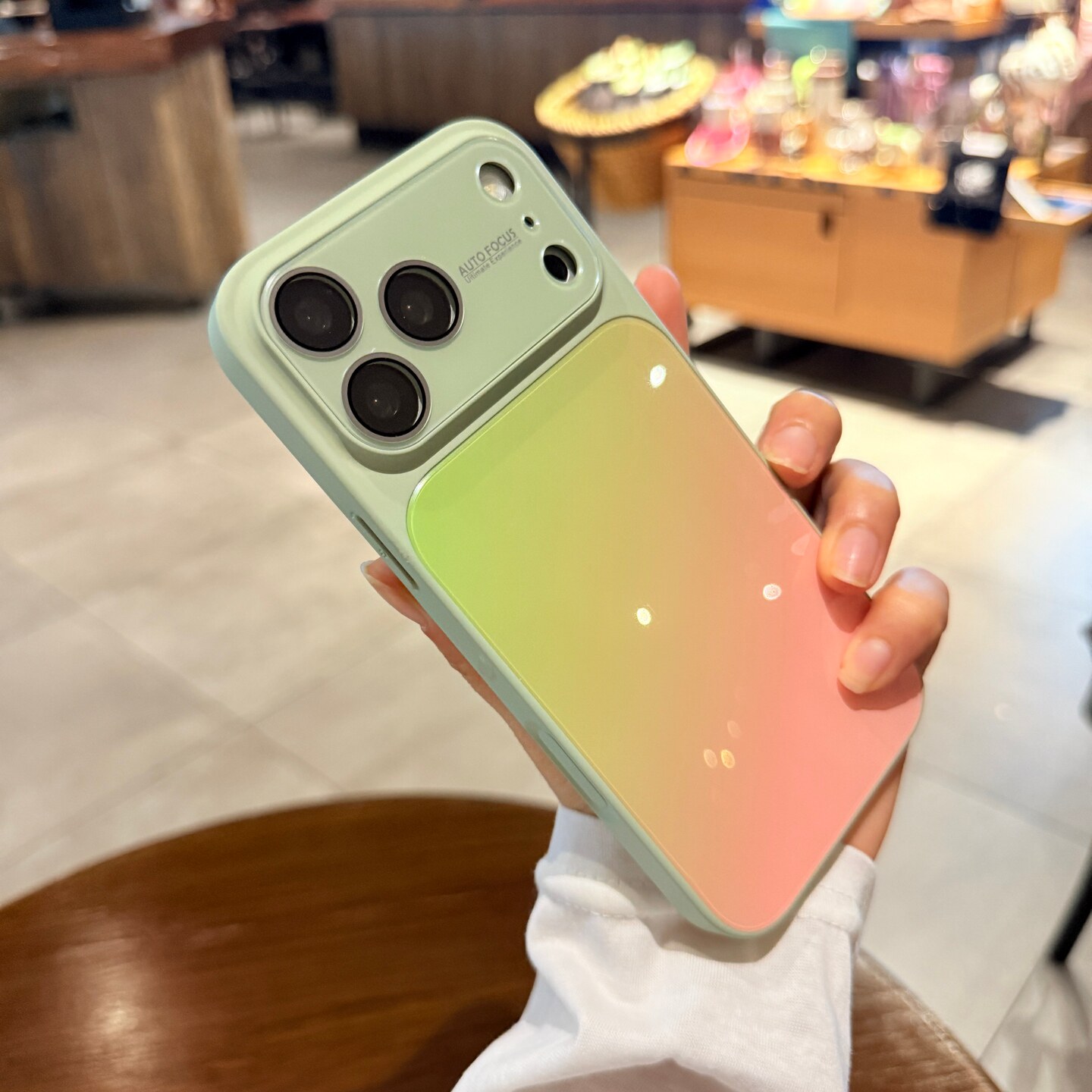 芭乐粉绿渐变色秒变17适用iphone17ProMax手机壳苹果16pro新款15情侣13全包镜头膜14p玻璃防摔女12保护套高级
