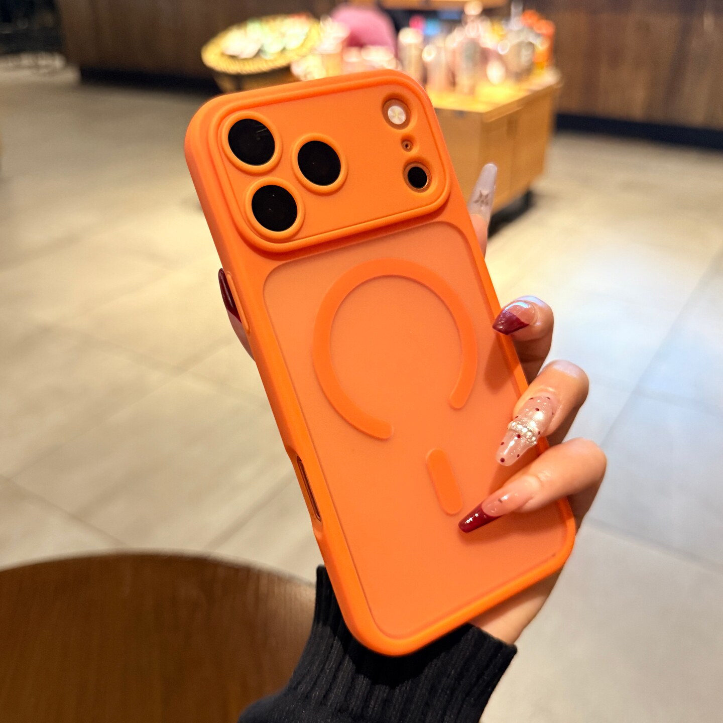 镜头可拆卸适用苹果17promax手机壳iPhone16ProMax磁吸保护套新款星宇橙色15pro磨砂14防指纹13简约高级外壳