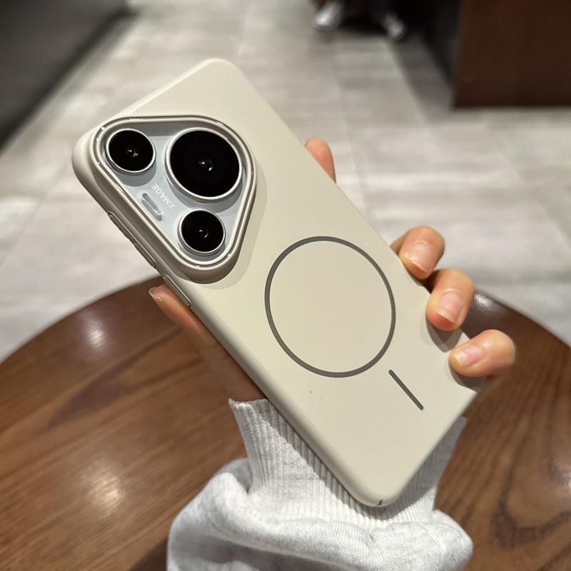 适用华为Pura70pro手机壳磁吸mate40/50新款肤感磨