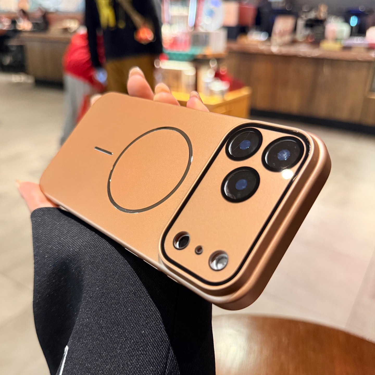 适用iPhone17手机壳苹果17promax新款Magsafe磁吸16pro细圈13磨砂14高级15p沙漠金色17Air全包镜头膜12保护套