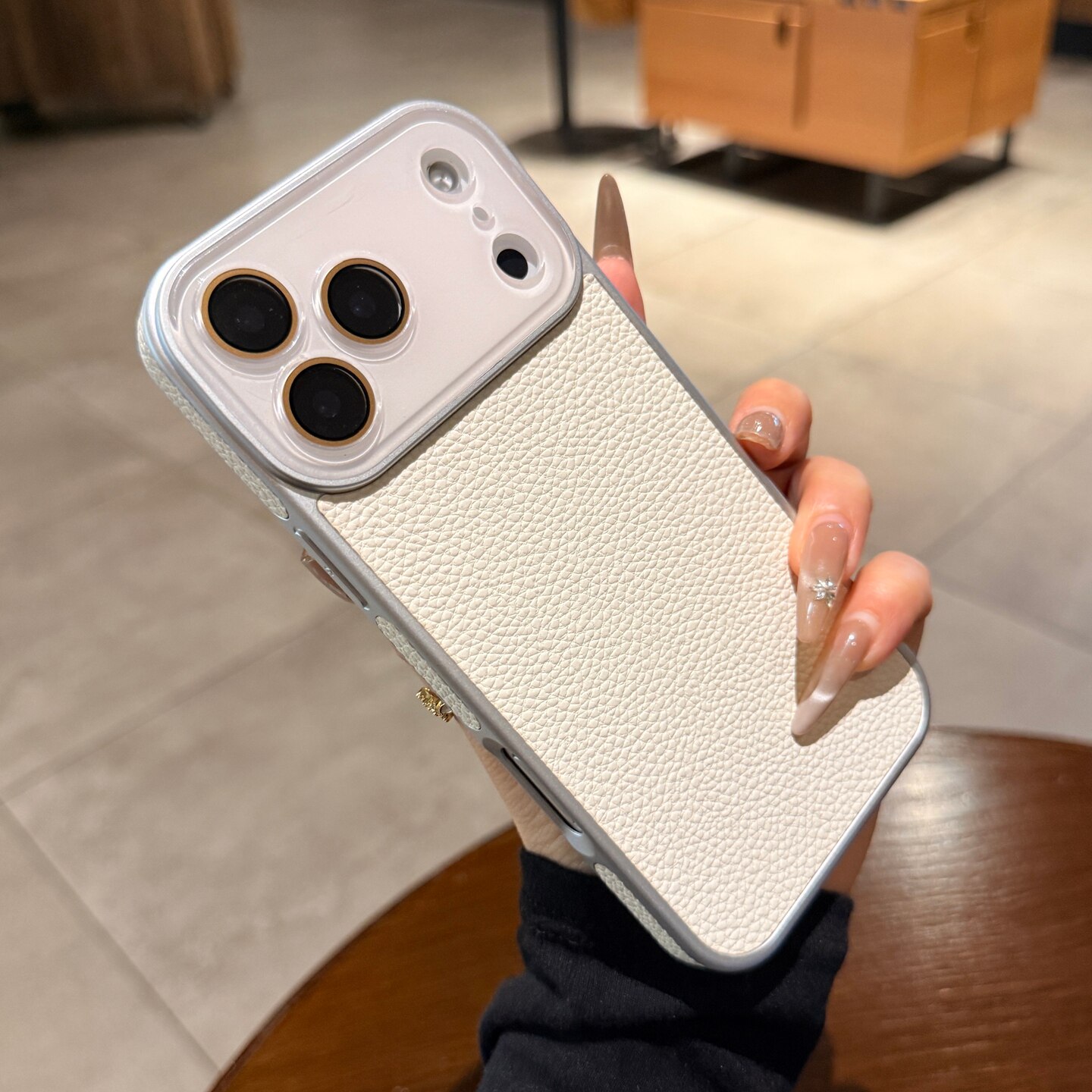 多巴胺果冻白色镜头适用iphone17手机壳17promax苹果16pro新款荔枝纹全包边素皮15PM情侣13简约高级14保护套