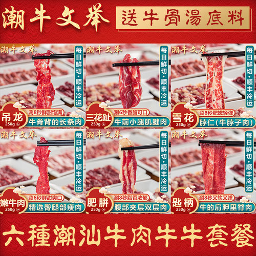 潮牛文举潮汕牛肉火锅食材套餐