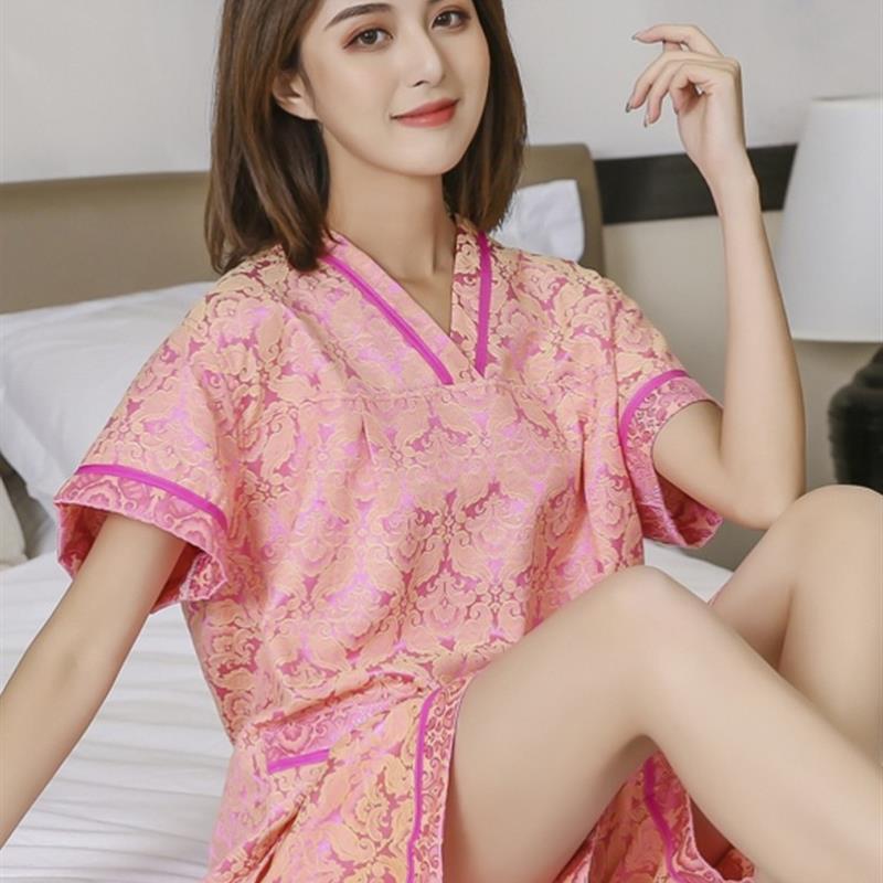 艾灸服前后开衫开扣按摩专用衣服推拿针灸理疗蒸刮痧足疗头汗蒸服