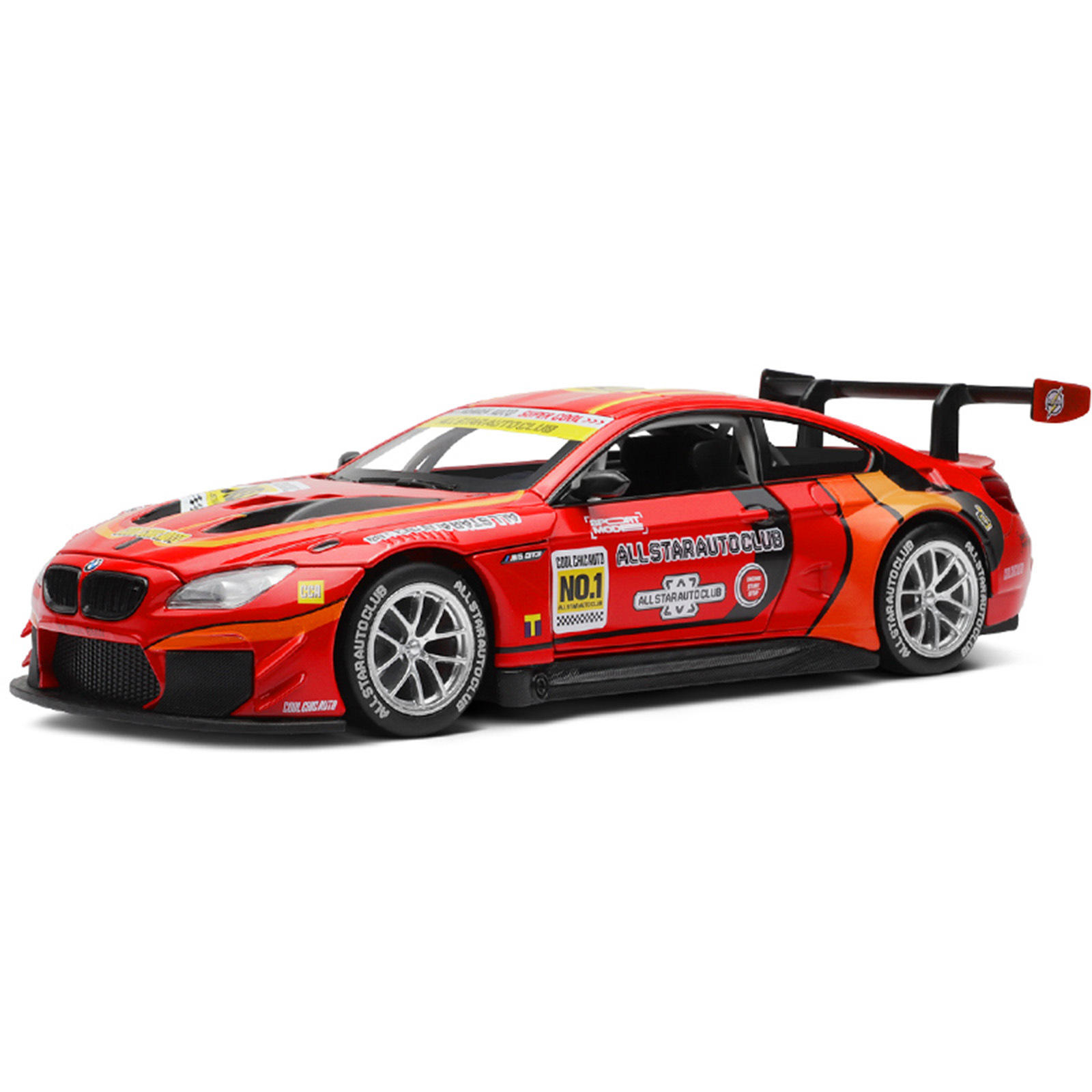新款 1:24M6 GT3合金跑车模型仿真金属汽车带声光摆件抖音一件
