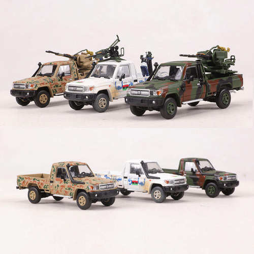 Rhino Model RM犀牛1:64丰田LC79武装皮卡仿真合金汽车模型收藏