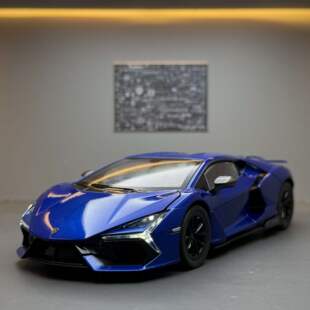 新款 合金1:24兰博大牛Revuelto跑车声光玩具车模型摆件