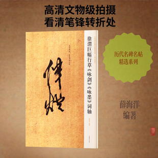 中国历代名碑名帖精选系列 徐渭巨幅行草《咏剑》《咏墨》词轴 薛海洋 编著 编 河南美术出版社