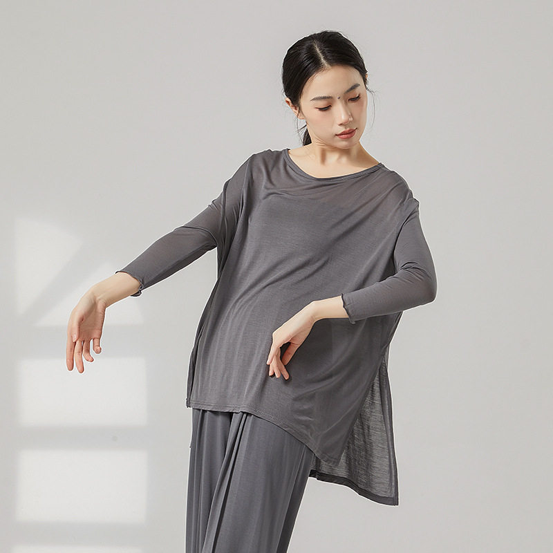 旷野之风蝙蝠衫跳舞上衣舞蹈服练功服新款可穿日常练功服