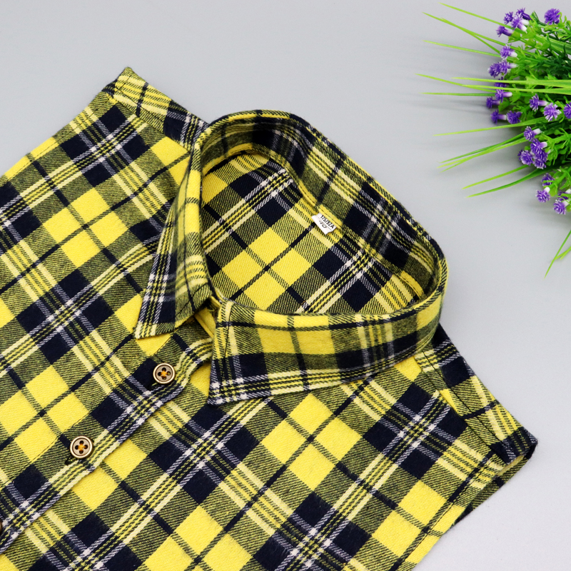 纯棉磨毛格子假领子女百