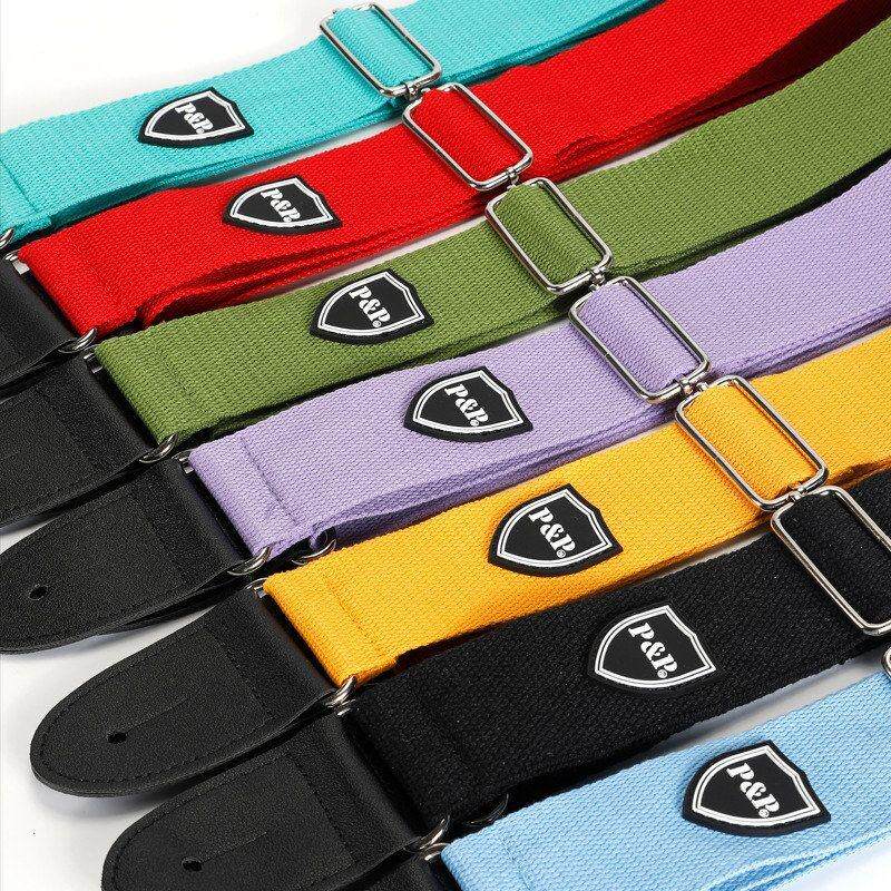 黄色  民谣吉他 紫色  背带背带棉水蓝吉他 天蓝色PP绿色红色赞声