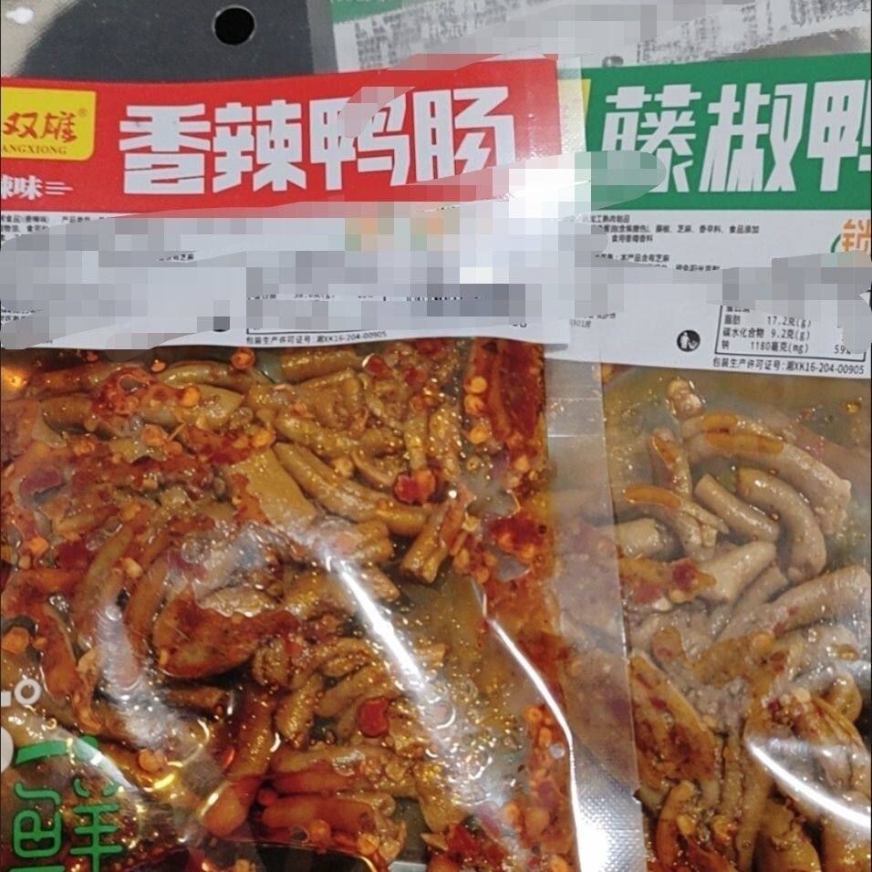 世代双雄鸭肠藤椒香辣新鲜超辣卤味开袋即食小吃鸭肉麻辣蛋鸭肠熟