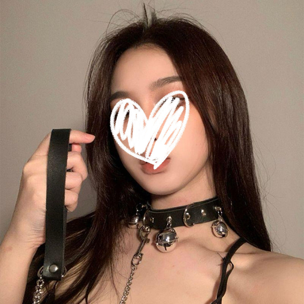 铃铛项圈女颈带链子颈圈男锁骨链领结