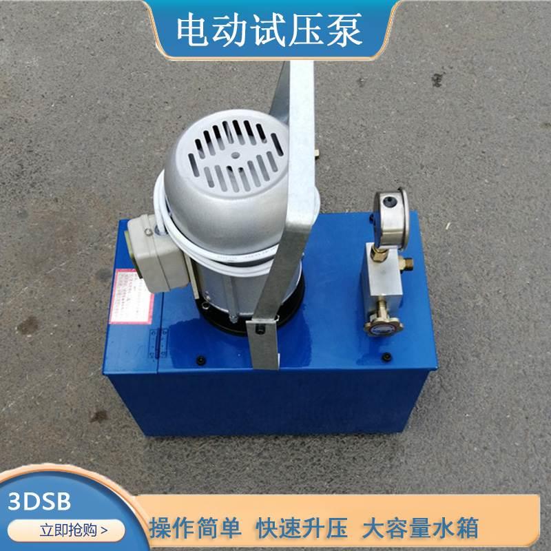 管道压力试验泵 3DSB手提式电动试压泵 消防管打压泵轻便型测漏泵