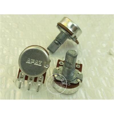 APAI RK163N C5K C20K C100K 单联电位器  柄长15MMF
