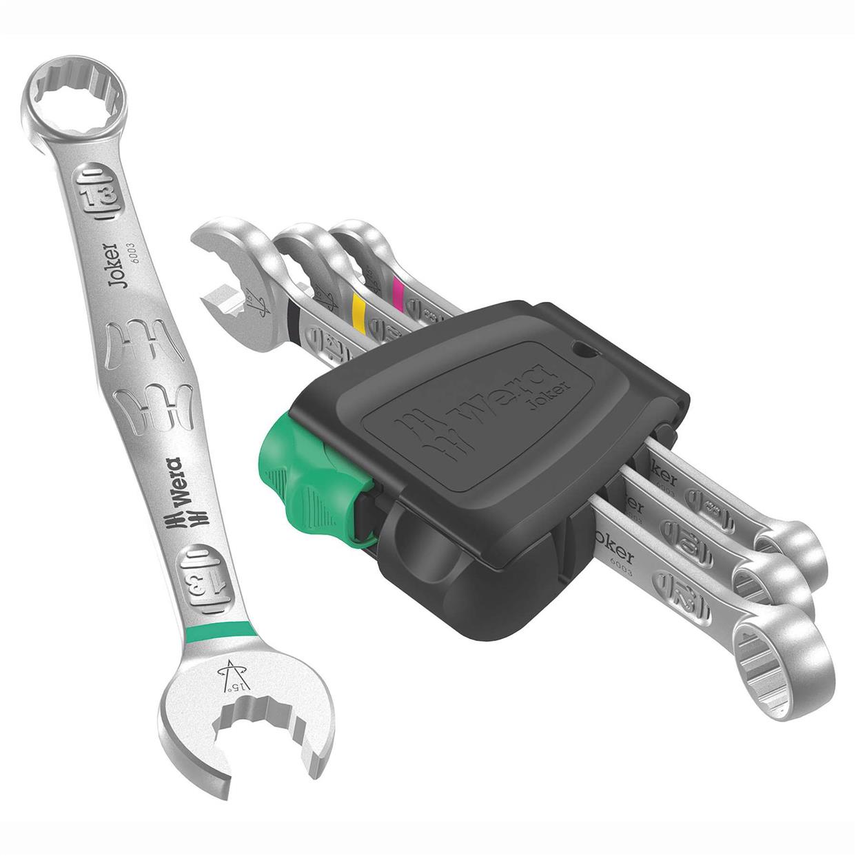 WERA德国维拉公英制开口梅花两用扳手4件套装 6003 JOKER SET 4